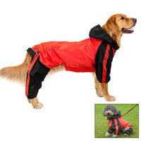 30 x Brand New Waterproof Dog Rain Coat, Waterproof Rain Jacket, Dog Safety Vest, Rain Protection for Large Medium Small Dogs, XS, Red - RRP €635.1