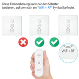 1 x RAW Customer Returns LoraTap WIFI Smart Blind Switch with RF Remote Control Roller Shutter Timer Switch Timer for Roller Shutter Motor Compatible with Google Home Smart Life App - RRP €31.25