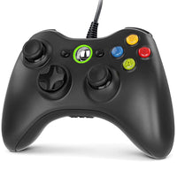 1 x RAW Customer Returns Gezimetie Xbox 360 Game Controller, USB Wired Controller Gamepad with Improved Ergonomic Design, Joystick Compatible for Microsoft Xbox 360 Xbox 360 Slim PC Windows 7 8 8.1 10 XP Vista  - RRP €16.98