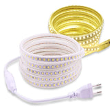 1 x RAW Customer Returns pcning 3M LED Strip 230V direct connection 4000K white strip, SMD 5730 120 leds m IP67 waterproof stripes tape white, 3  - RRP €25.2