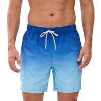 1 x RAW Customer Returns Decorie Swim Shorts Men s Swimming Trunks Men s Quick-drying Swimming Shorts Board Shorts Men s Swimming Shorts with Mesh Lining Blue-A,XL  - RRP €18.99