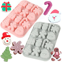 14 x Brand New YGCHEN Silicone Mold Christmas Baking Mold Silicone Chocolate Molds DIY Christmas Mold 3D Cake Baking Mold Santa Claus Christmas Tree Silicone Molds Christmas Decoration - RRP €285.6