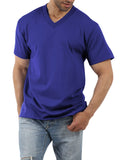 1 x Brand New Men s T-Shirt with V-Neck Short Sleeve Top Tee Casual Comfort Sports Shirt.Navy Blue.L - RRP €27.6