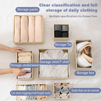 1 x RAW Customer Returns Kongming set of 12 drawer organizers, wardrobe organizer, drawer organization system, foldable storage boxes in various sizes for clothes, children s clothes, socks, underwear - RRP €24.19