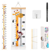 1 x RAW Customer Returns Children s height chart for children s room, wall hanging height meter decoration removable canvas measuring ruler for children 200cm x 20cm - RRP €14.04