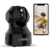 1 x RAW Customer Returns Panamalar WLAN IP camera, 1080P IP indoor surveillance camera, 350 swivel FHD supports LAN WLAN connection Alexa 2-way audio night vision, indoor baby camera for baby pet PC mobile phone, app control - RRP €40.33