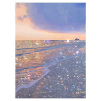 1 x RAW Customer Returns DCIDBEI 40x50 Diamond Painting Sea Landscape Shiny DIY Round Puzzle Pictures Embroidery Cross Stitch Kits for Adults Children Living Room Bedroom Office Wall Decoration - RRP €14.99