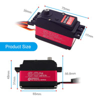 1 x RAW Customer Returns RUIZHI DS5160 RC Servo 60kg High Torque Servo Baja Servo Digital Servo for 1 5 RC Car SAVOX-0236 LOSI XL 5T Robot Control Angle 180  - RRP €35.4