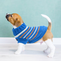 2 x Brand New Small Dog Sweater,Dog Sweater Small,Knitted Winter Dog Sweater,Warm Puppy Sweater Knitwear,Cat Turtleneck Sweater Knitting,Welsh Corgi,Yorkshire Terrier,Chihuahua L, Blue  - RRP €40.8