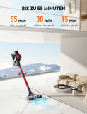 1 x RAW Customer Returns BuTure cordless vacuum cleaner JR700, 38000PA 450W wireless vacuum cleaner, wireless vacuum cleaner up to 55 MIN running time, removable battery, color touchscreen, cordless vacuum cleaner for hard floors - RRP €171.42