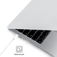 1 x RAW Customer Returns EooCoo Case Compatible for MacBook Air 15 Inch M2 A2941 M3 A3114 2023 2024 with Touch ID, Hard Plastic Shell Keyboard Protector Polishing Cloths - Crystal Clear - RRP €19.34