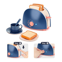 1 x RAW Customer Returns Veluoess children s kitchen play set, kitchen appliance toy set, kitchen role play set with coffee machine, blender, mixer, toaster and dishes, kitchen breakfast set for children 3  - RRP €34.28