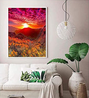 1 x RAW Customer Returns Eletiffi Diamond Painting Complete Kit Diamond Painting Landscapes Pictures with 5D Beads Accessories Drawings Children Wall Decorations Bedroom Living Room Sunrise - RRP €26.05