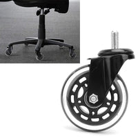 1 x RAW Customer Returns Shipenophy Office Chair Casters, 5 Pack 3 Inch Swivel Caster Chair Casters Wheel Replacement Quiet Smooth on Floors for Office Chair PU Roller Wheel Floor Protection Caster 1  - RRP €46.19