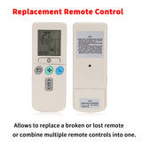 1 x RAW Customer Returns Replacement Remote Control for Hitachi Air Conditioner RAR-2A1, RAR-52P1, RAR-2SP1, RAR-3U4, RAR-2P2, RAR-3U3, RAR-52P2, RAR -2P1 - RRP €13.46