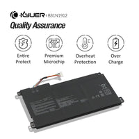 1 x RAW Customer Returns K KYUER 42Wh B31N1912 C31N1912 Laptop Battery for Asus VivoBook Go 14 15 E410KA E410MA E510KA E510MA L410MA L510MA F414MA R522MA E410KA-EK037WS E410KA-EK037TS E410MA-BV1312WS E510MA-EJ 614 F414MA-EK1890WS - RRP €54.1