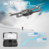 1 x RAW Customer Returns Brushless Motor Drone with 2 Cameras 40KM h MAX Wind Resistant 4 Level 5GHz WIFI FPV Drones with HD Camera RC Quadcopter Drone for Kids Adults 2 Batteries idea16 UAV - RRP €134.99