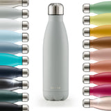 1 x RAW Customer Returns Blumtal drinking bottle stainless steel Charles - thermos bottle 500 ml - BPA-free thermal drinking bottle cold warm - leak-proof drinking bottle metal 500 ml - thermos drinking bottle - Ultimate Gray - Grey - RRP €14.99