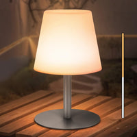 1 x RAW Customer Returns light to hope LED table lamp wireless bedside lamp dimmable 2700K 6000K IP44 waterproof battery table lamp for bedroom, garden, dining table, balcony, hotel gray  - RRP €32.26