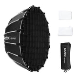 1 x RAW Customer Returns Godox QR-P60T 60cm Quick Release Parabolic Softbox Foldable with Honeycomb Grid, Bowen Mount, Diffuser Carrying Bag for Godox MS300 MS300-V SK400II DP400III QT600III SL60 SL60II SL150III - RRP €96.0