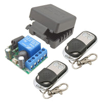 1 x RAW Customer Returns ThisRC DC 5V 12V 24V 30V Wireless Relay Remote Control Switch 10A 1Channel RF Relay Receiver with 2 Transmitters, Potential Free Contact Relay for Garage Door Opener - RRP €20.99