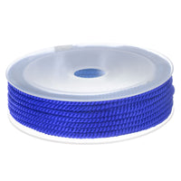 1 x Brand New sourcing map Twisted Nylon Beading Cord 3mm 7M 23 Feet Extra Strong Braided Nylon Cord for Bracelets and Jewelry Making, Medium Blue - RRP €10.25