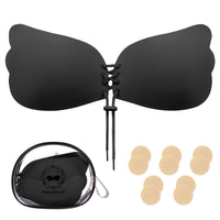 5 x Brand New Nadeer Invisible Bra Strapless Push Up Silicone Adhesive Drawstring Adhesive Bras Reusable Comfortable Bra for Dress Ceremony Party Wedding Daily Use - RRP €120.0