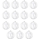 26 x Brand New 15 Pcs Clear Plastic Ornaments 2.36 60mm Clear Fillable Christmas Balls Christmas Ornamenfor DIY Crafts, Christmas Tree Decor, Birthday Wedding Home Decorations,Party, Xmas Holiday - RRP €530.4