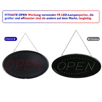 1 x RAW Customer Returns FITNATE LED Open Sign Board XL, LED Open Sign, 59x36cm OPEN Advertising with 2 Light Modes, EU Plug, Ideal for Bar Store Room Wall etc, LED Sign Light for Festival, Bar, Party - RRP €49.4