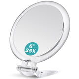 1 x RAW Customer Returns B Beauty Planet Double Sided 25x 1x Magnification Foldable Makeup Mirror for Handheld, Table and Travel - RRP €19.99