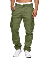 1 x RAW Customer Returns LVCBL Men s Cargo Work Trousers Cotton Trousers Outdoor Camping Hiking Loose Fit Army Green 3XL - RRP €32.24