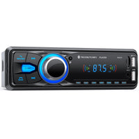 1 x RAW Customer Returns Car Radio Bluetooth, Chismos Car Radio Bluetooth Radio 1Din Car Radio with Bluetooth FM Car Radio with AUX 2 USB SD Card MP3 Player Remote Control, Support for iOS Android - RRP €25.2