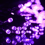 1 x RAW Customer Returns Tuokay, indoor fairy lights with plug, 23m 200 LED 8 modes Christmas decoration, decorative Christmas lights for balcony terrace yard garden wedding Christmas tree party decoration purple  - RRP €22.16