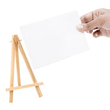 1 x RAW Customer Returns Belle Vous Mini Canvas with Wooden Picture Mount Stand Table Easel Pack of 10 - H15.5cm x W8.9cm - Pre-Stretched, Primed Blank Canvas - Small Wooden Easel for Painting Drawing Oil Acrylic - RRP €28.1