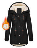 1 x RAW Customer Returns TOMEEK Women s Winter Jacket Winter Warm Winter Coat Women s Long Winter Parka with Teddy Fur Lined Hooded Coat Coat Parka Women s Coats Jacket Fleece Coat Ski Jacket Black, XXL  - RRP €86.21