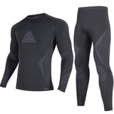 1 x RAW Customer Returns UNIQUEBELLA Thermal Ski Suit Thermal Underwear Long Sleeve Thermal T-Shirt Long Thermal Pants, Winter Sports, Men s Thermal Set - RRP €28.51