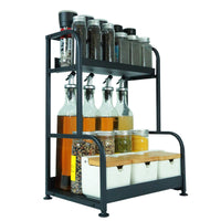 1 x RAW Customer Returns Coii youtex spice rack with 2 levels 30 x 28 x 17 cm  - RRP €24.98