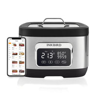 1 x RAW Customer Returns INKBIRD WiFi Sous Vide Stainless Steel Water Oven, ISV-500W Roner Low Temperature Cooking 3D Electromagnetic Water Circulation Rapid Heating, APP Preset Recipes, 8L - RRP €231.92