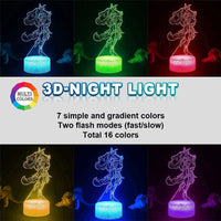 16 x Brand New SANXDI 3D Illusion Fischl LED Night Light for Game Lovers Anime Figures Lamp Acrylic Night Light Lighting 16 Colors Children Light Lamp Night light - RRP €326.4