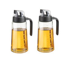 1 x RAW Customer Returns Giorno di casa oil bottle glass bottles 630ml, vinegar and oil dispenser glass bottle with large capacity large olive oil dispenser with clear scale 2 pack  - RRP €22.07