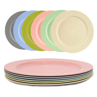 1 x RAW Customer Returns Greentainer Plates 6 pcs Robust camping plates made of healthy PP, 25.4 cm large salad plates, dessert plates, party plates for adults and children Microwave and dishwasher safe, BPA free - RRP €24.99