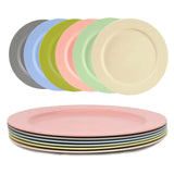 1 x RAW Customer Returns Greentainer Plates 6 pcs Robust camping plates made of healthy PP, 25.4 cm large salad plates, dessert plates, party plates for adults and children Microwave and dishwasher safe, BPA free - RRP €24.99