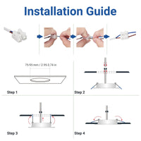 1 x RAW Customer Returns LED recessed spotlight 230V ultra flat 6 pieces 7W 600lm LED spots ceiling light installation depth 27mm Hole size 75mm - 95mm IP44 recessed ceiling spotlights LED set 4500K neutral white, not dimmable  - RRP €24.69