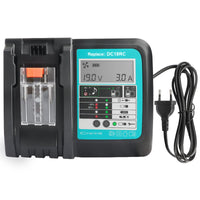 1 x RAW Customer Returns Powarobor DC18RC 14.4V-18V Quick Charger Compatible with Makita Li-ion Battery BL1830 1850 L1850 BL1860B BL1830B BL1430 BL1450 3A Charger With LCD Display DC18RA - RRP €28.51