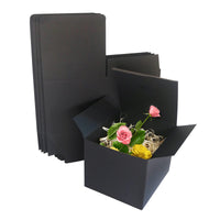 2 x RAW Customer Returns STRBOXONG Black Kraft Paper Gift Boxes, 130x130x130mm, Small Empty Gift Boxes with Lids for Gifts, Cute Gift Boxes for Party, Wedding or Birthday Pack of 25  - RRP €39.98