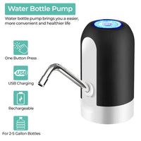 1 x RAW Customer Returns CALA VERDE automatic water dispenser - for jugs, electric water pump USB charging distributor, BPA free silicone Black  - RRP €17.95