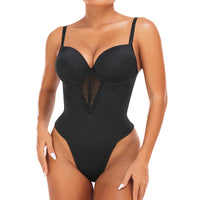 1 x Brand New Figninget Shapewear Women s Tummy Control Bodysuit Shaping Body Shaper Sculpting Thong with Bodice Body Strong Shaping Adjustable Shoulder Strap - RRP €34.27