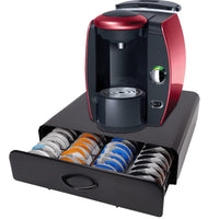 1 x RAW Customer Returns SYSYLY Drawers for Capsules Compatible for Tassimo 64 x Capsules , Coffee Capsule Holder Storage Drawer Coffee Capsule Storage Compartment and Machine Stand 2-in-1 for Tassimo Machine - RRP €33.99