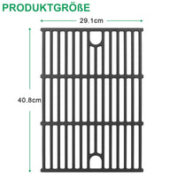 1 x RAW Customer Returns WELL GRILL Universal cast iron grill grate set for tepro 3 4 burner gas grill, cast iron grill accessories for tepro Mayfield Keansburg Hampton gas grill and charcoal grill, 29.1 x 40.8 cm - RRP €44.59