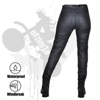 1 x RAW Customer Returns oFzimTo Motorcycle Pants Men Women, Waterproof Coating Motorcycle Jeans with Protectors, Winter Pants Stretch Motorcycle Clothing Black-A,XL  - RRP €69.99